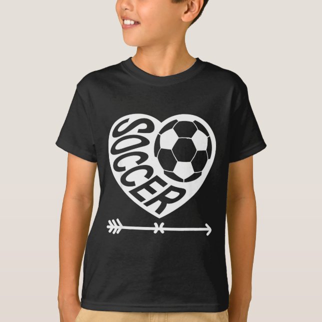 T-shirt Valentine Soccer Heart Drip Srt Love Valentines Da (Devant)