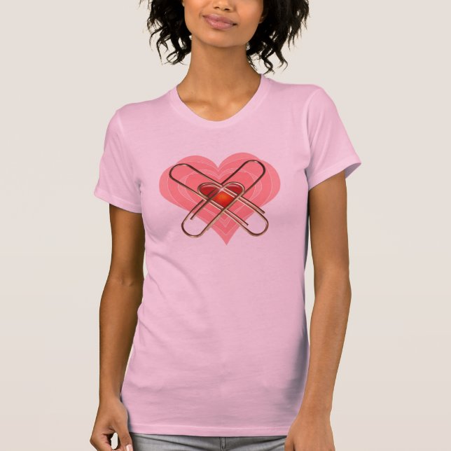 T-shirt Valentine Twofer des femmes (Devant)