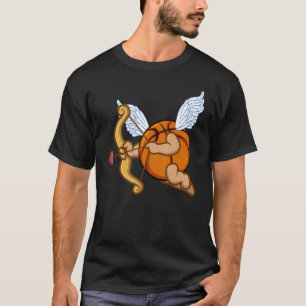 T-shirt Valentines Basketball Cupid Hoops Romance College