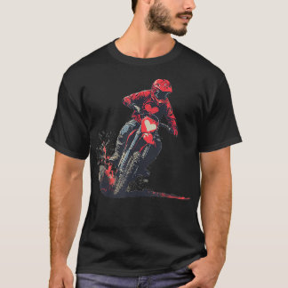 T-shirt Valentines Coeur costume avec cool moto et o