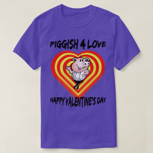 T-shirt Valentines Couples Jour Pig Cute et Funny Premium (Design devant)
