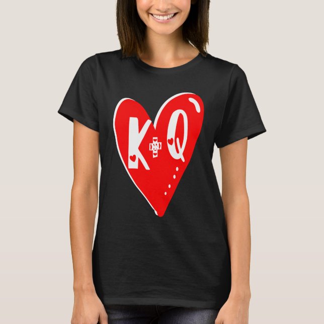 T-shirt Valentines Day 2022 Couples Matching Alphabetic Le (Devant)
