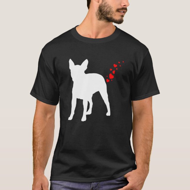 T-shirt Valentines Day Boston Terrier Propriétaire Heart D (Devant)