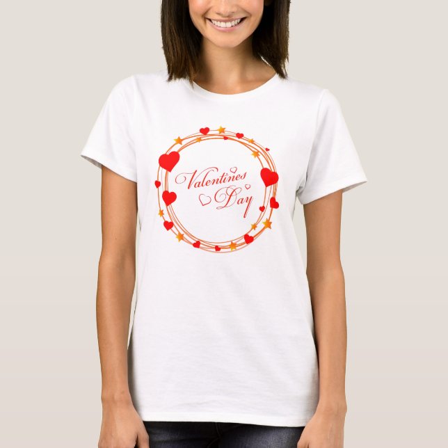 T-shirt Valentine's Day Circle Design-25695 (Devant)