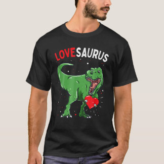 T-shirt Valentines Day Dinosaur Lovesaurus T Rex Vday Boys