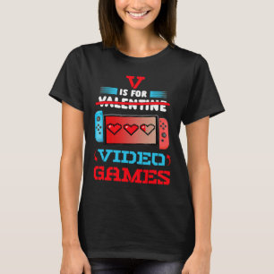 T-shirt Valentines Day garçons enfants fils V est pour les