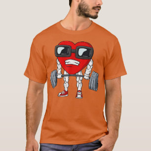T-shirt Valentines Day Heart Weightlifting Funny Deadlift