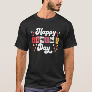 T-shirt Valentines Day Hearts Day Chimie Périodique Tabula