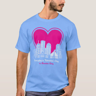 T-shirt Valentines Day in Boston City family