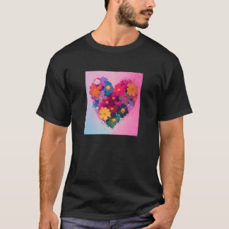 T-shirt Valentine's Day Love Heart Girlfriend Fiancée Wife