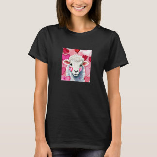 T-shirt Valentine's Day Love Heart Sheep Girlfriend Fiancé