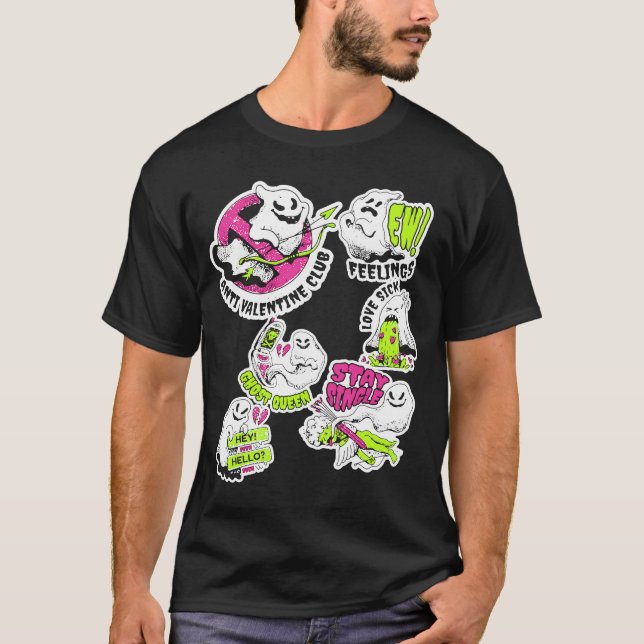 T-shirt Valentine's Day Outfit Ghosting Singles Anti Valen (Devant)