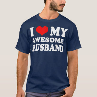 T-shirt Valentine's day Red Heart With love I love My Awes