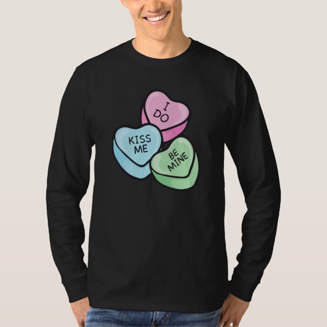 T-shirt Valentine's Day Saying Hearts (Devant)