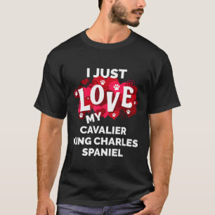 T-shirt Valentines Jour Cavalier Roi Charles Espagnol Chie