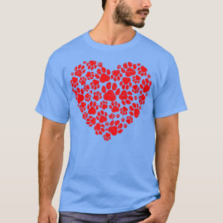 T-shirt Valentines Jour Chat Chien Papa Maman Chien Mariag