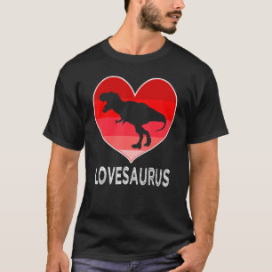 T-shirt Valentines Jour Dinosaure Chemises Funny Lovesauru