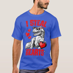 T-shirt Valentines Jour Dinosaure I Voler Coeurs T rex Gar
