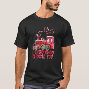 T-shirt Valentines Jour I Choo Choo Choisissez Vous Train 