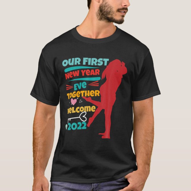 T-shirt Valentines Jour Nos Premières Nouvelles Années Rév (Devant)