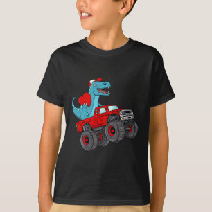 T-shirt Valentines Jour T Rex équitation Monster Truck Tod