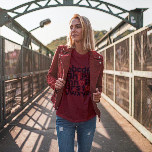 T-shirt Valentines Jour Typographie Design pour enseignant (Créateur téléchargé)