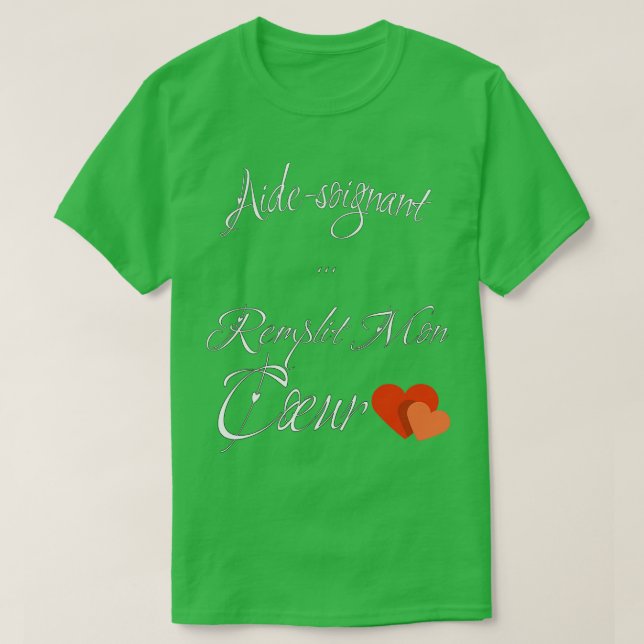 T-shirt Valentines Journée Pour Aidant De Carrière Drôle C (Design devant)