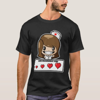 T-shirt Valentines Nurse  For Women  Love Measurement