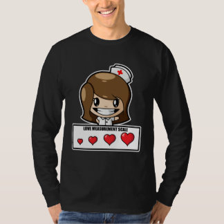 T-shirt Valentines Nurse  For Women  Love Measurement