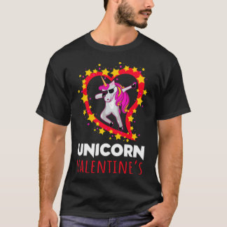 T-shirt valentines unicorne valentines journée unicorne dr