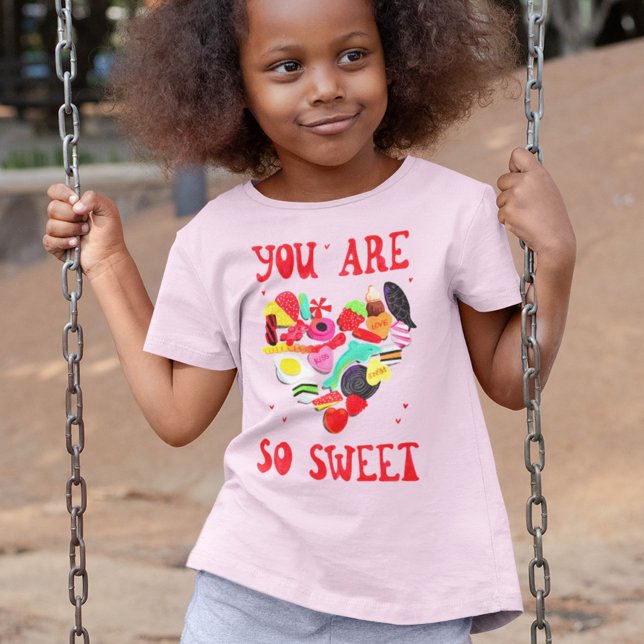T-shirt Valentines Vous êtes si doux bonbon coeur enfants (Créateur téléchargé)