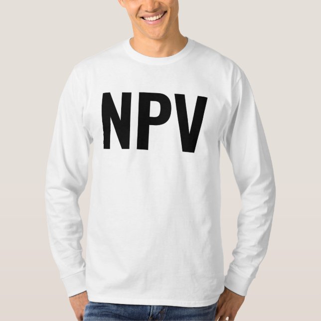 T-shirt Valeur actuelle nette VAN (Devant)