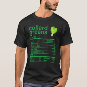 T-shirt Valeur nutritive Aliments Collard Vert Thanksgivin