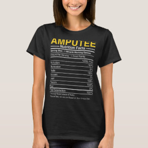 T-shirt Valeur nutritive des amputés - Preuve d'amputation