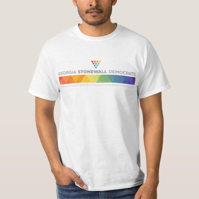 T-shirt Valeur t de la Géorgie Stonewall Démocrate (Devant)