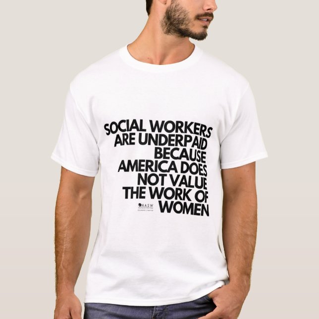 T-shirt Valeur Travail social (Devant)