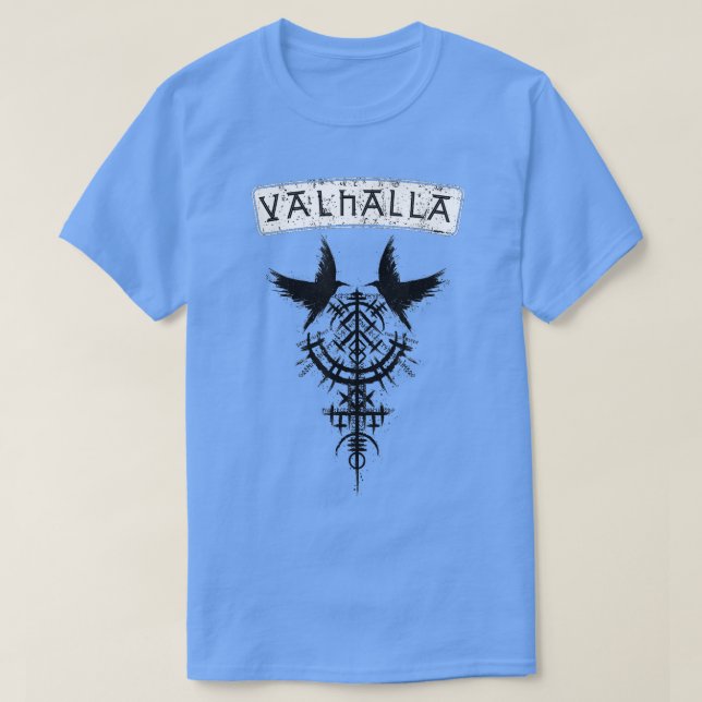 T-shirt Valhalla Guerriers Berserker Vikings Odin Ragnar 1 (Design devant)