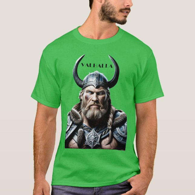 T-shirt Valhalla Viking : Montrez Votre Fierté Viking Valh (Devant)