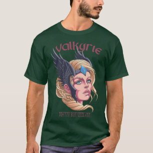 T-shirt Valkyrie Joli Mais Violent Bouclier Maiden