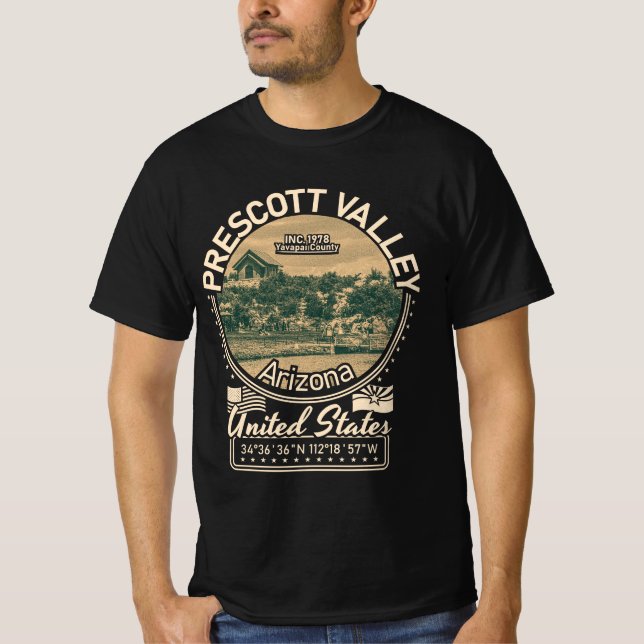 T-SHIRT VALLÉE DE PRESCOTT ARIZONA - FORÊT NATIONALE DE PR (Devant)