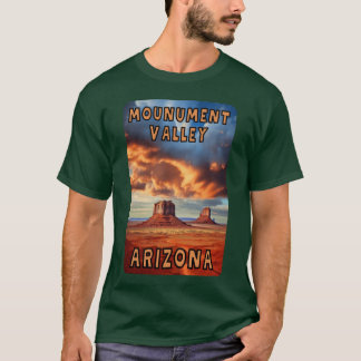 T-shirt Vallée des Monuments Arizona Graphique