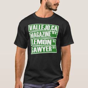 T-shirt Vallejo, Ca (St de magazine, St de citron, St de
