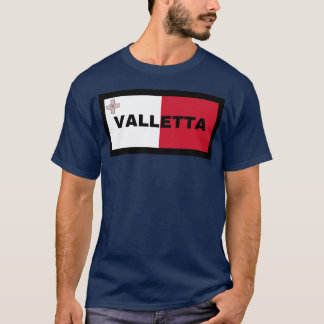 T-shirt Valletta Ville dans des amis de drapeau maltais