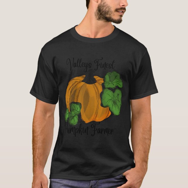 T-shirt Valleyâ€™s meilleur fermier Citrouille - Couleur (Devant)