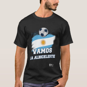 T-shirt Vamos La Albiceleste Football Noir