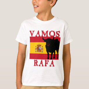 T-shirt Vamos Rafa avec drapeau d'Espagne