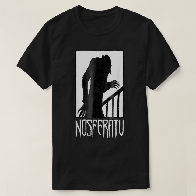 T-shirt Vampire Nosferatu Monster Shadow Dracula Halloween (Design devant)