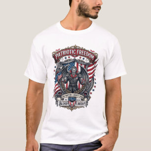 T-shirt Vampire Patriotique Liberté Seigneur Horreur Monst