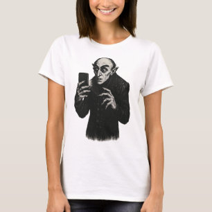 T-shirt Vampire Smartphone Nosferatu Selfie Count Orlok Ha