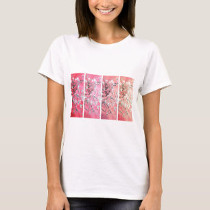 T-shirt Van Gogh Almond Blossoms rose foncé Peach Gradient